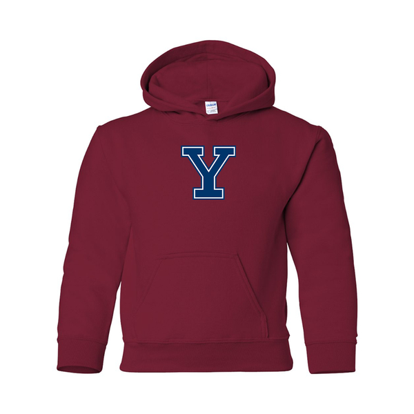 Youth  Yale Bulldogs Gildan Heavy Blend  Hooded Sweatshirt
