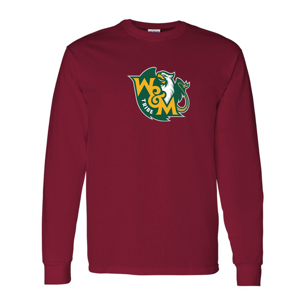 Men's  William and Mary Tribe Gildan Heavy Cotton Long Sleeve T-Shirt