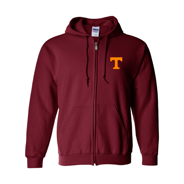 Men's Tennessee Volunteers Gildan  Heavy Blend Full Zip Hooded Sweatshirt