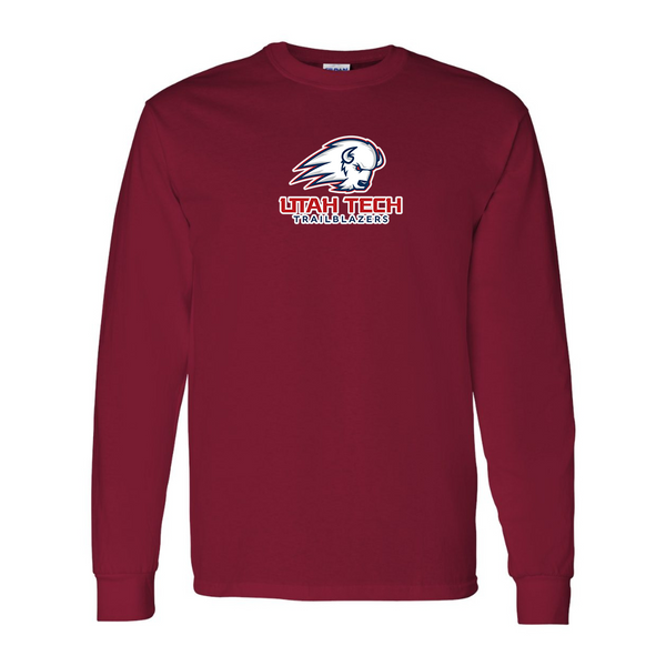 Men's Utah Tech Trailblazers Gildan Heavy Cotton Long Sleeve T-Shirt
