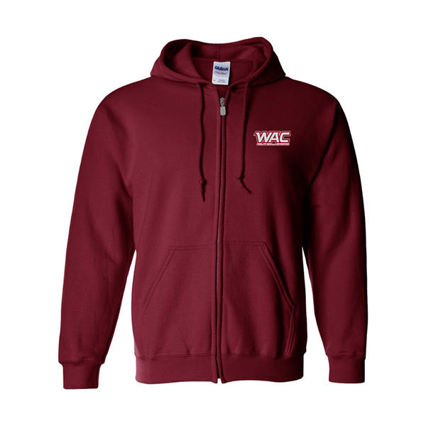 Men's Western Athletic Conference Gildan  Heavy Blend Full Zip Hooded Sweatshirt