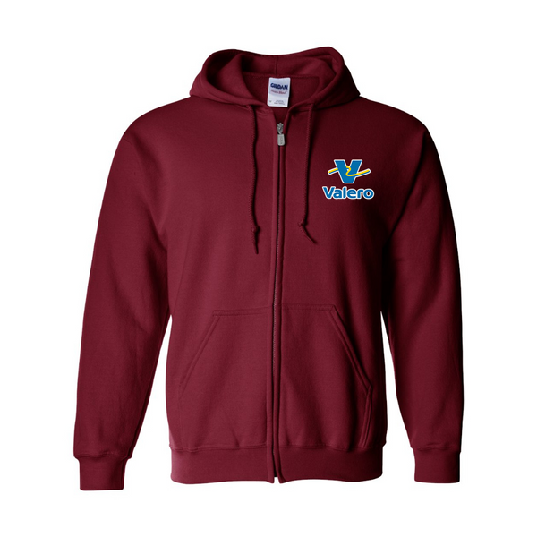 Men's Valero Gas Station  Gildan  Heavy Blend Full Zip Hooded Sweatshirt