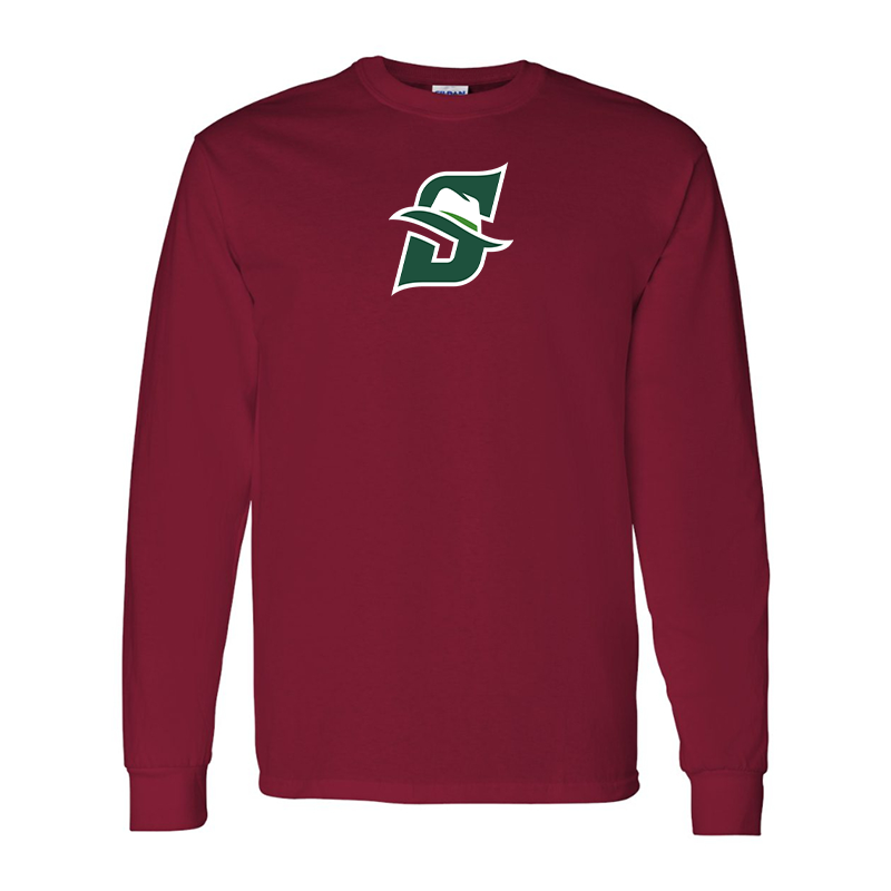 Men's Stetson Hatters Gildan Heavy Cotton Long Sleeve T-Shirt
