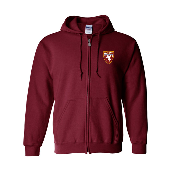 Men's Torino Soccer Gildan  Heavy Blend Full Zip Hooded Sweatshirt