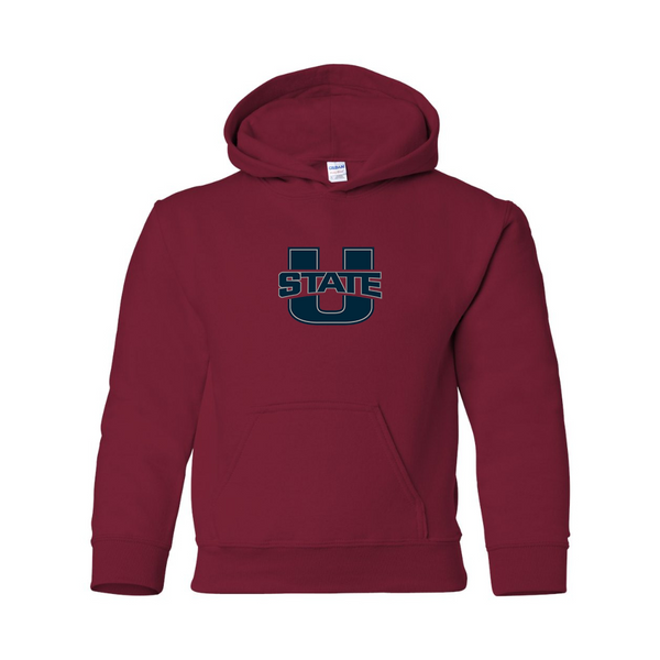 Youth Utah State Aggies  Gildan Heavy Blend  Hooded Sweatshirt