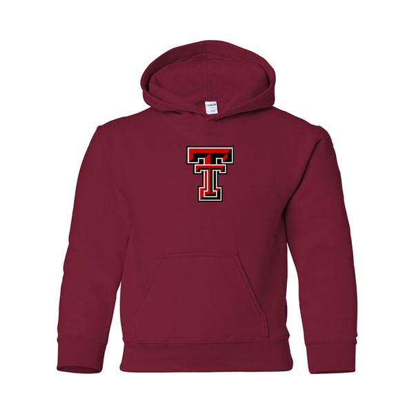 Youth Texas Tech Red Raiders  Gildan Heavy Blend  Hooded Sweatshirt