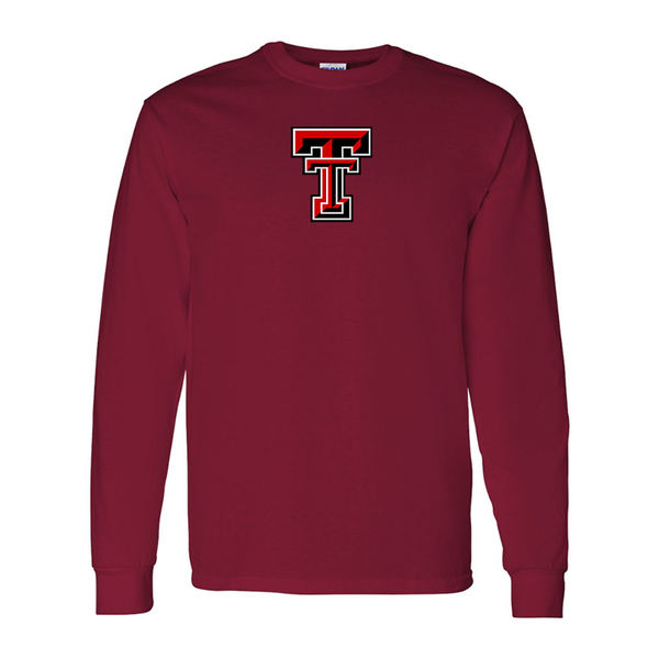 Men's Texas Tech Red Raiders  Gildan Heavy Cotton Long Sleeve T-Shirt