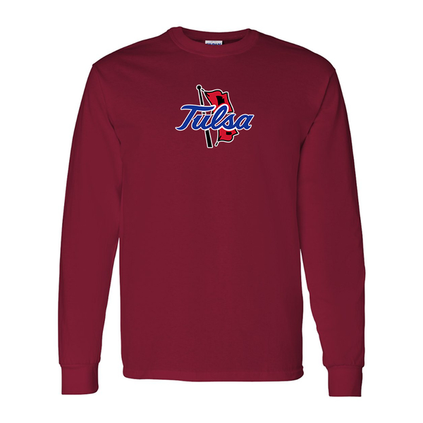 Men's Tulsa Golden Hurricane Gildan Heavy Cotton Long Sleeve T-Shirt