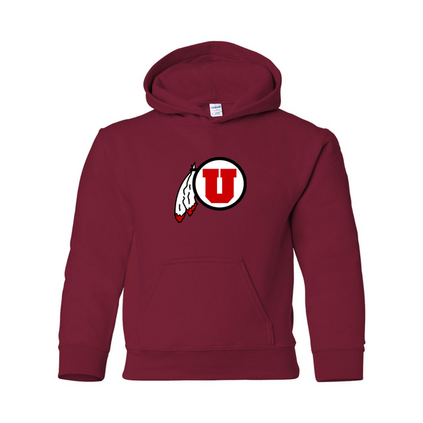 Youth  Utah Utes Gildan Heavy Blend  Hooded Sweatshirt
