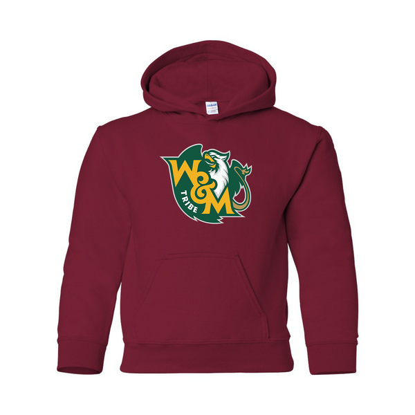 Youth  William and Mary Tribe Gildan Heavy Blend  Hooded Sweatshirt
