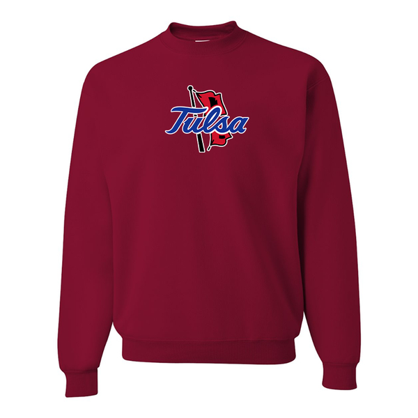 Men's Tulsa Golden Hurricane  JERZEES NuBlend Crewneck Sweatshirt
