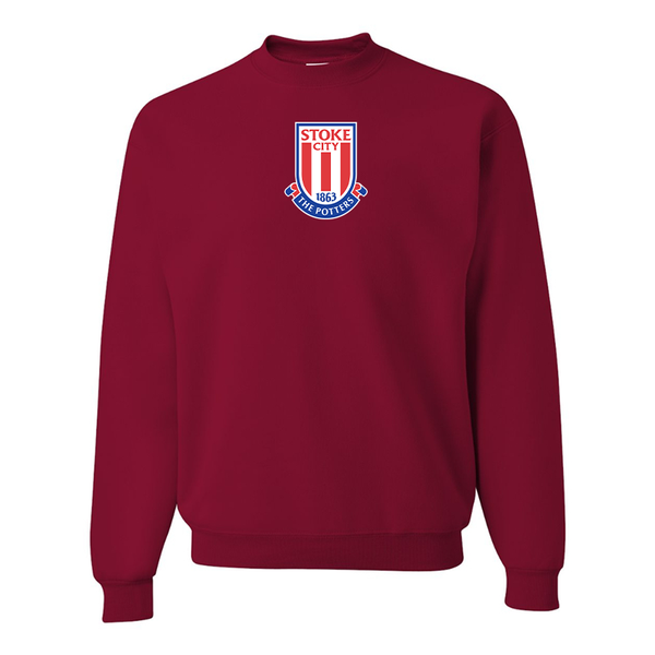 Men's Stoke City Soccer  JERZEES NuBlend Crewneck Sweatshirt