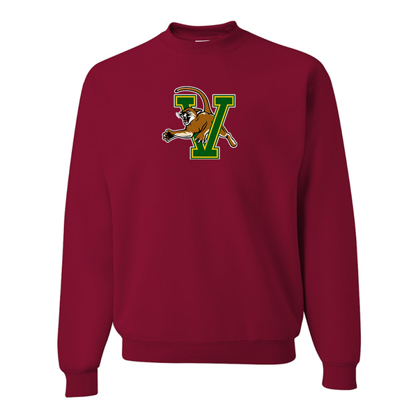 Men's Vermont Catamounts JERZEES NuBlend Crewneck Sweatshirt