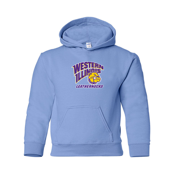 Youth Western Illinois Leathernecks Gildan Heavy Blend  Hooded Sweatshirt