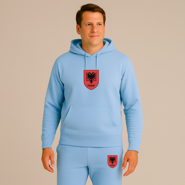 Men's Albania National Soccer Team Hoodie Joggers Set