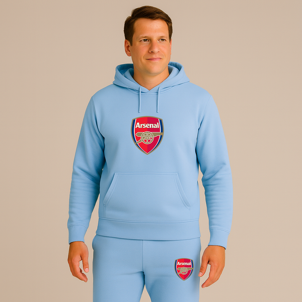 Men's Arsenal Soccer Logo Hoodie Joggers Set