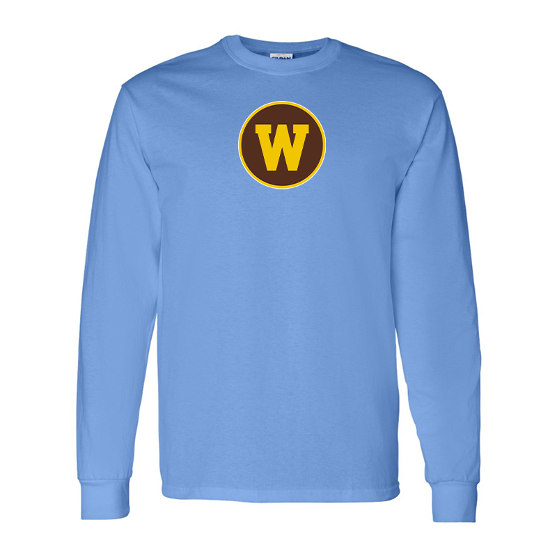 Men's Western Michigan Broncos Gildan Heavy Cotton Long Sleeve T-Shirt