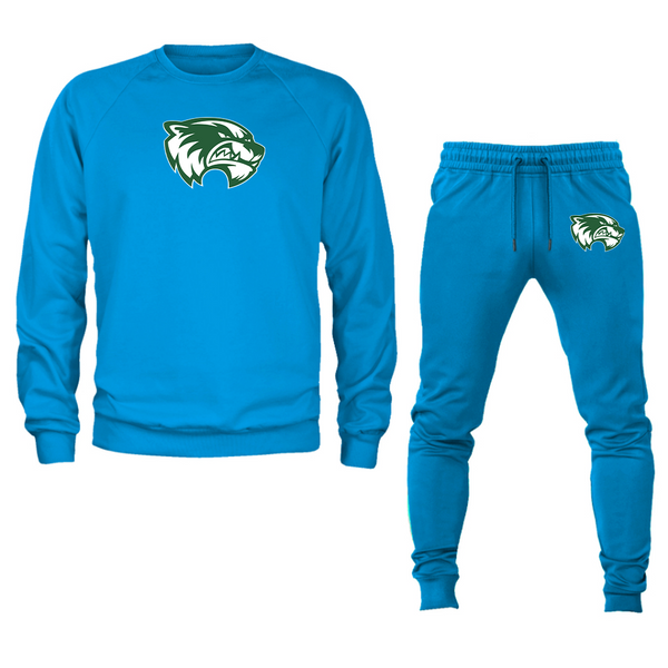 Men's Utah Valley Wolverines Crewneck Sweatshirt Joggers Suit