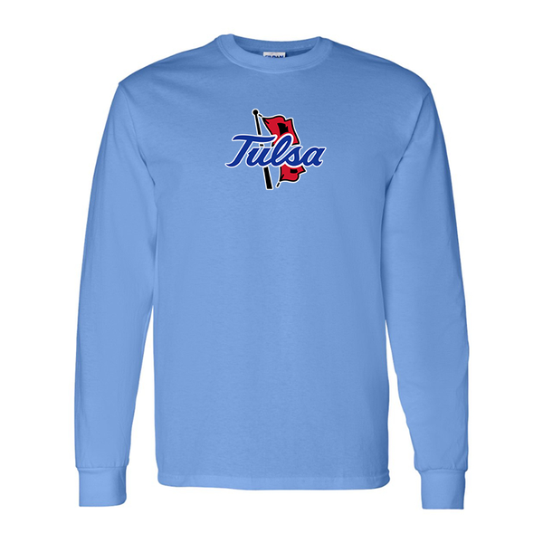 Men's Tulsa Golden Hurricane Gildan Heavy Cotton Long Sleeve T-Shirt