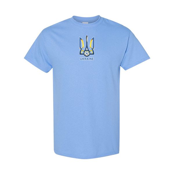 Men's Ukraine National Football Soccer Team Gildan Heavy Cotton T-Shirt