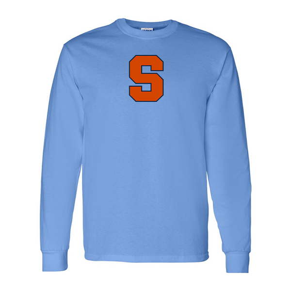 Men's Syracuse Orange Gildan Heavy Cotton Long Sleeve T-Shirt
