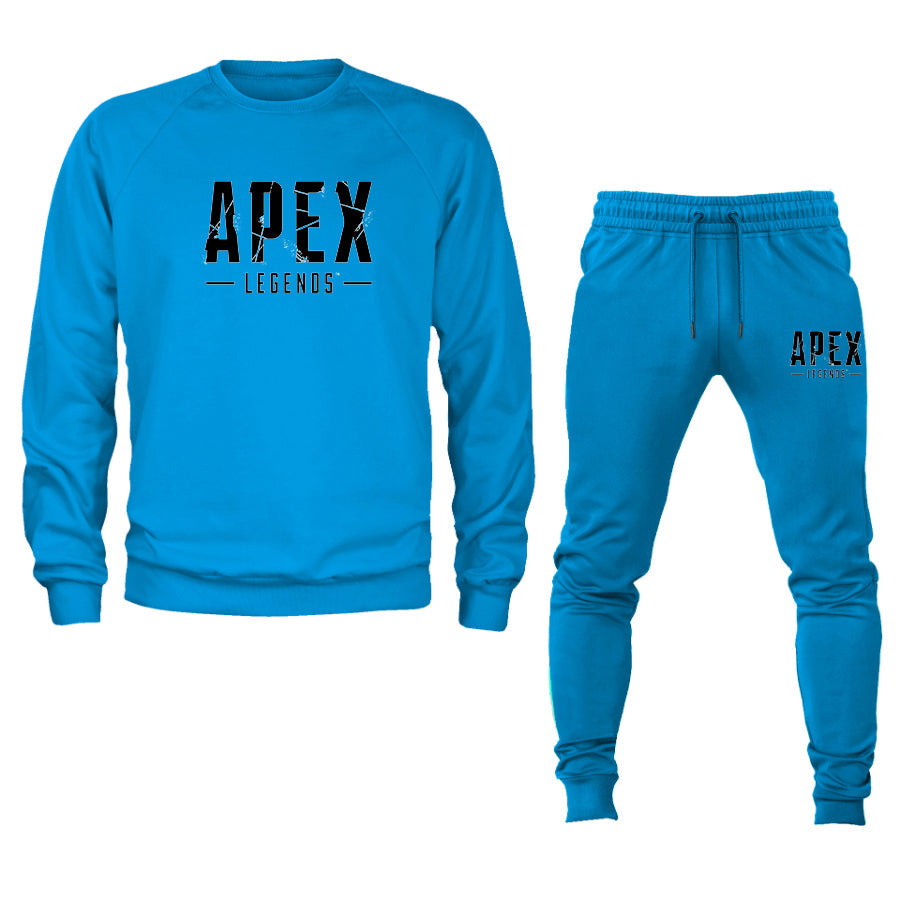 Men's Apex Legends Game Logo Crewneck Sweatshirt Joggers Suit