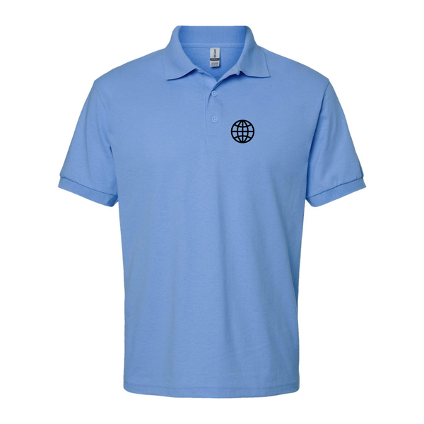 Men's  Internet Globe Dry Blend Jersey Polo