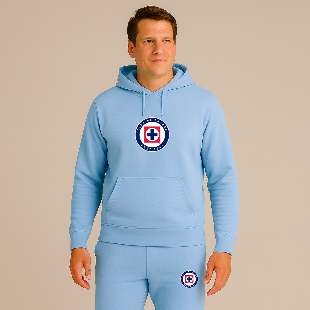 Men's Cruz Azul Football Club Hoodie Joggers Set