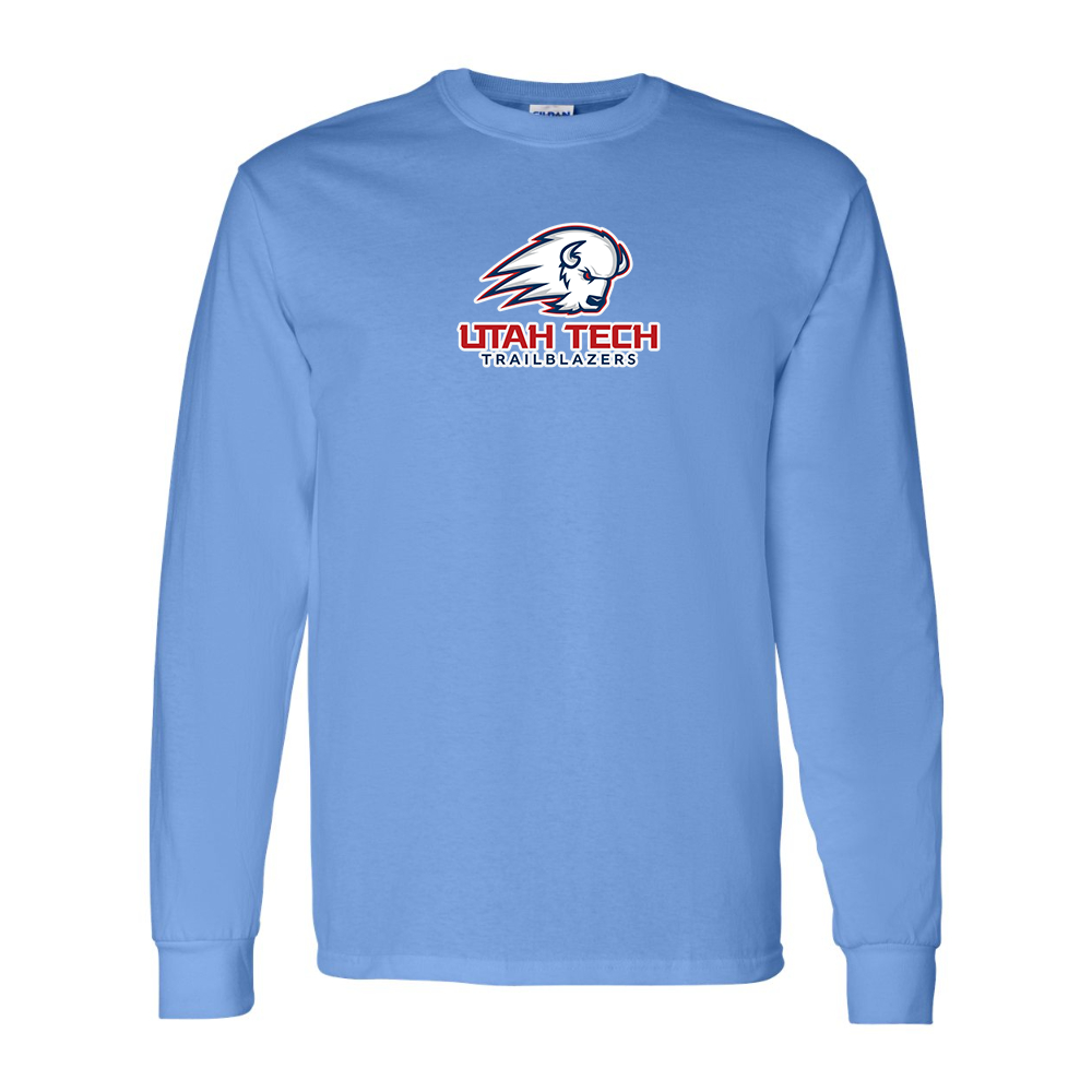 Men's Utah Tech Trailblazers Gildan Heavy Cotton Long Sleeve T-Shirt