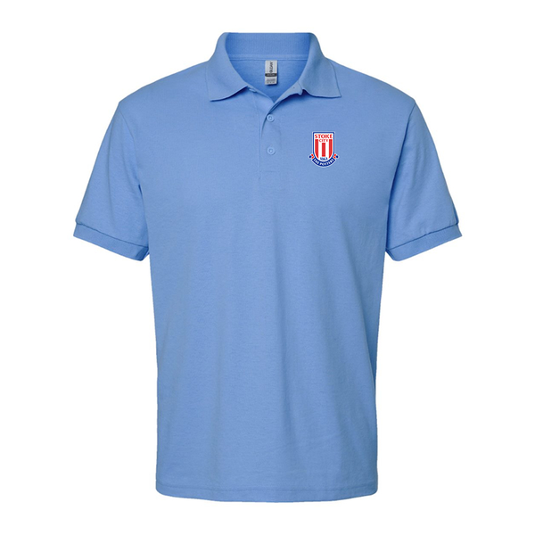 Men's Stoke City Soccer  Gildan Dry Blend Jersey Polo