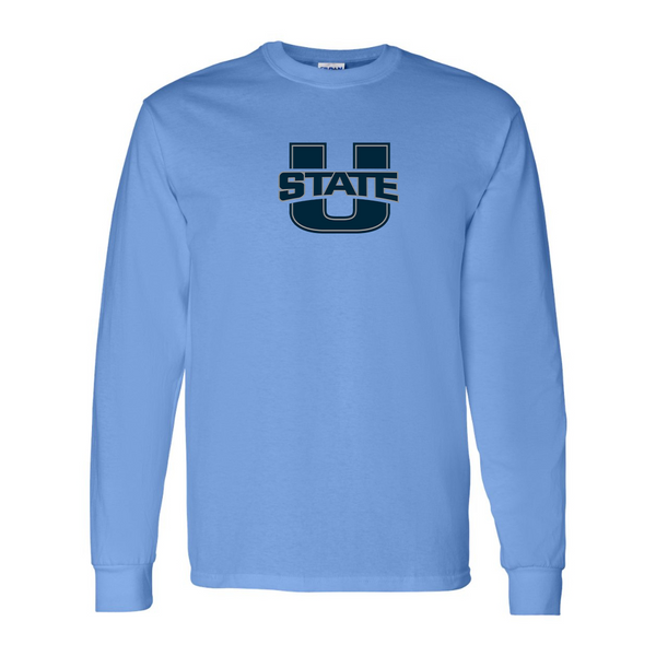 Men's Utah State Aggies Gildan Heavy Cotton Long Sleeve T-Shirt