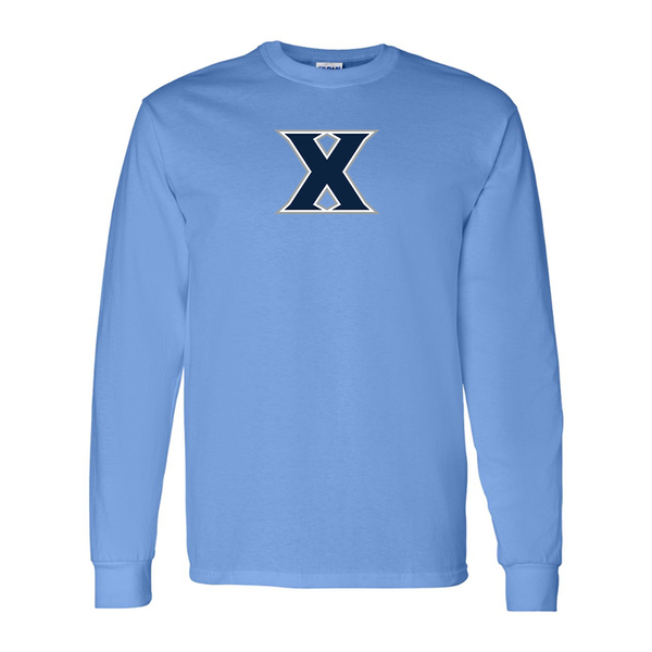 Men's Xavier Musketeers Gildan Heavy Cotton Long Sleeve T-Shirt