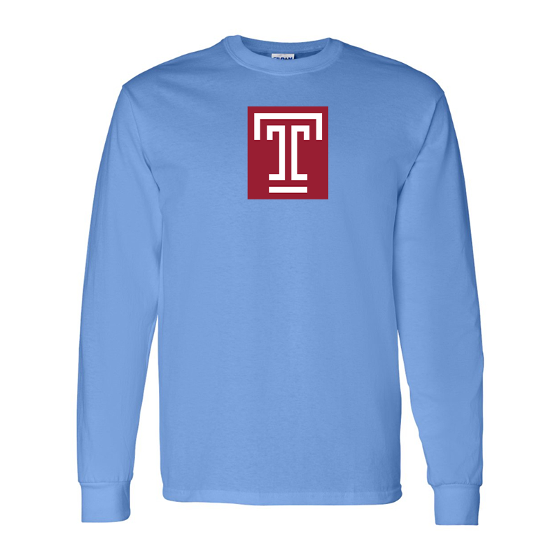 Men's Temple Owls Gildan Heavy Cotton Long Sleeve T-Shirt