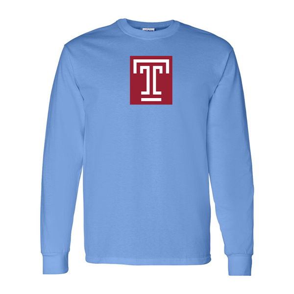 Men's Temple Owls Gildan Heavy Cotton Long Sleeve T-Shirt
