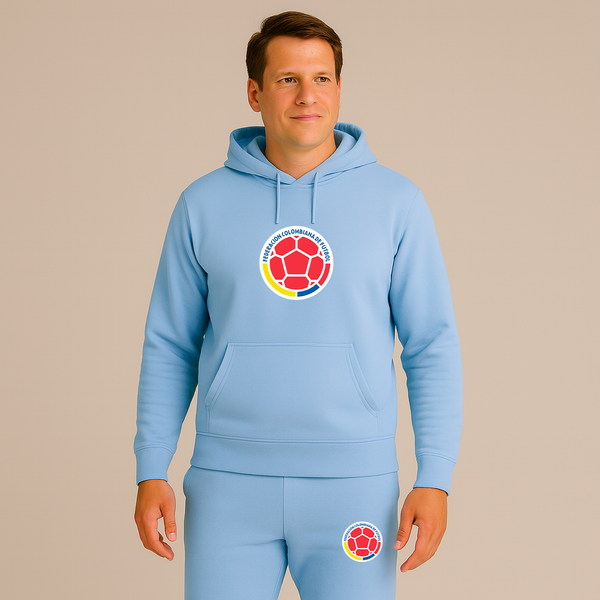 Men's Colombia National Soccer Team Hoodie Joggers Set