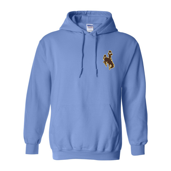 Men's  Wyoming Cowboys  Gildan  Heavy Blend Hooded Sweatshirt