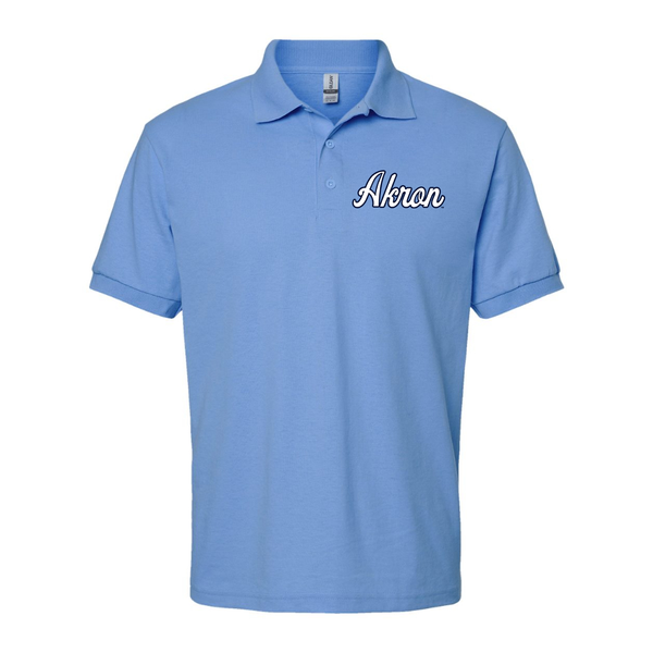Men's Akron Zips Gildan Dry Blend Jersey Polo