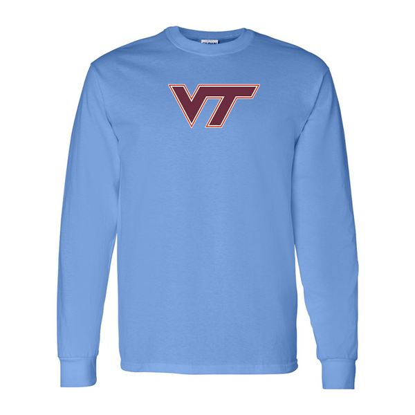 Men's Virginia Tech Hokies  Gildan Heavy Cotton Long Sleeve T-Shirt