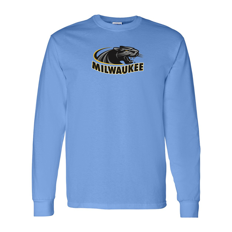 Men's  Wisconsin Milwaukee Panthers Gildan Heavy Cotton Long Sleeve T-Shirt