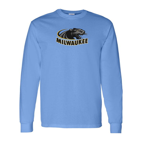 Men's  Wisconsin Milwaukee Panthers Gildan Heavy Cotton Long Sleeve T-Shirt
