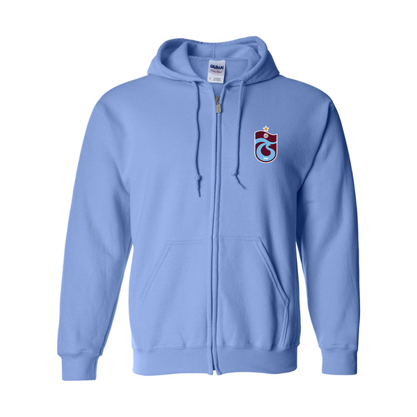 Men's Trabzonspor Soccer Gildan  Heavy Blend Full Zip Hooded Sweatshirt