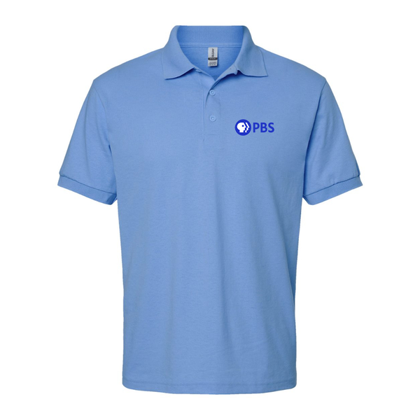 Men's PBS Blue Dry Blend Jersey Polo