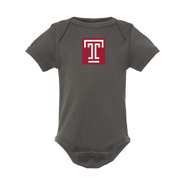 Temple Owls  Rabbit Skins Infant Baby Rib Bodysuit