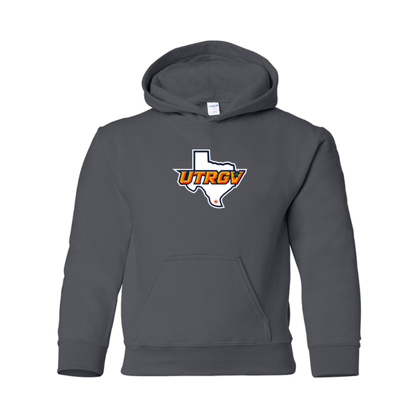 Youth UTRGV Vaqueros Gildan Heavy Blend  Hooded Sweatshirt