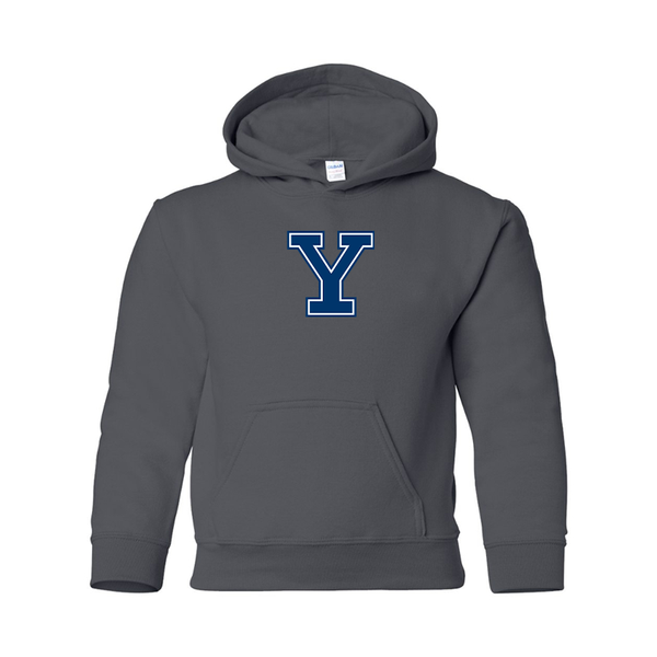 Youth  Yale Bulldogs Gildan Heavy Blend  Hooded Sweatshirt