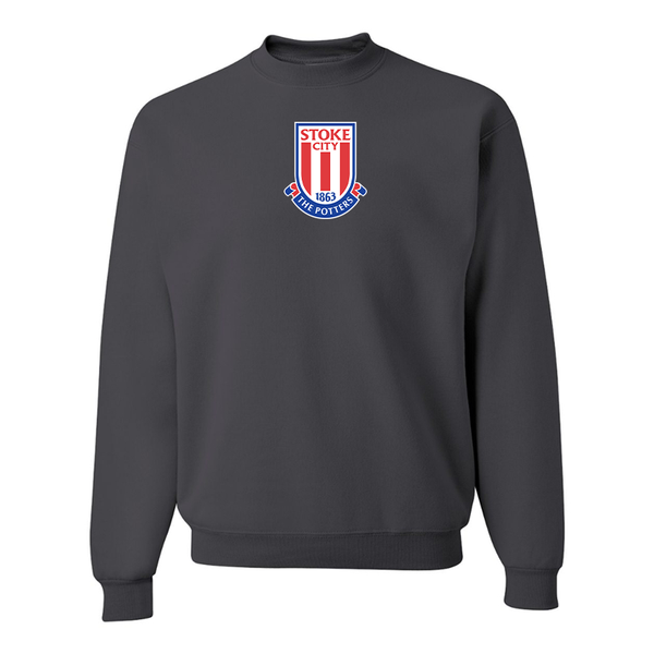 Men's Stoke City Soccer  JERZEES NuBlend Crewneck Sweatshirt