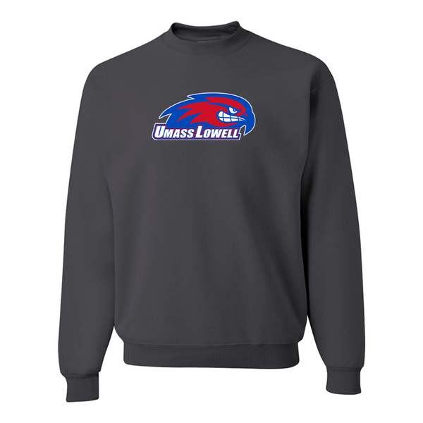 Men's UMass Lowell River Hawks  JERZEES NuBlend Crewneck Sweatshirt