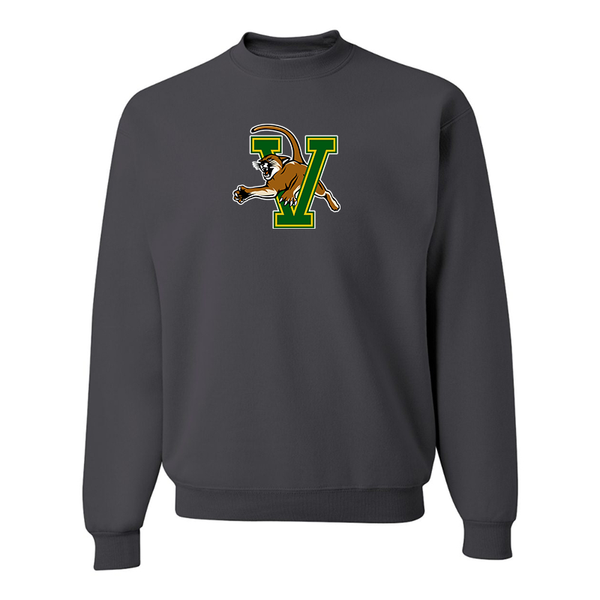 Men's Vermont Catamounts JERZEES NuBlend Crewneck Sweatshirt
