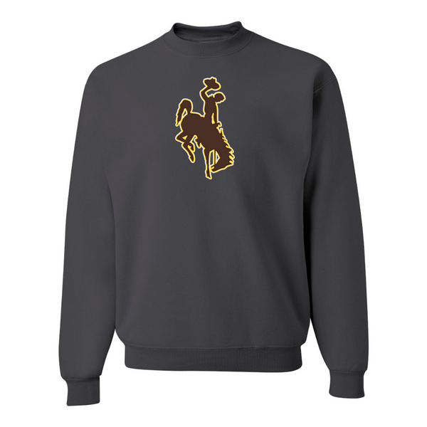 Men's  Wyoming CowboysJERZEES NuBlend Crewneck Sweatshirt