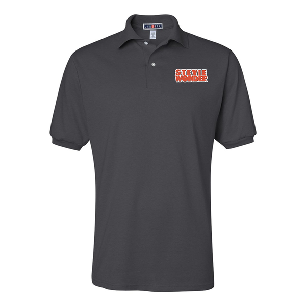 Men's  Stevie-Wonder  JERZEES  SpotShield polo